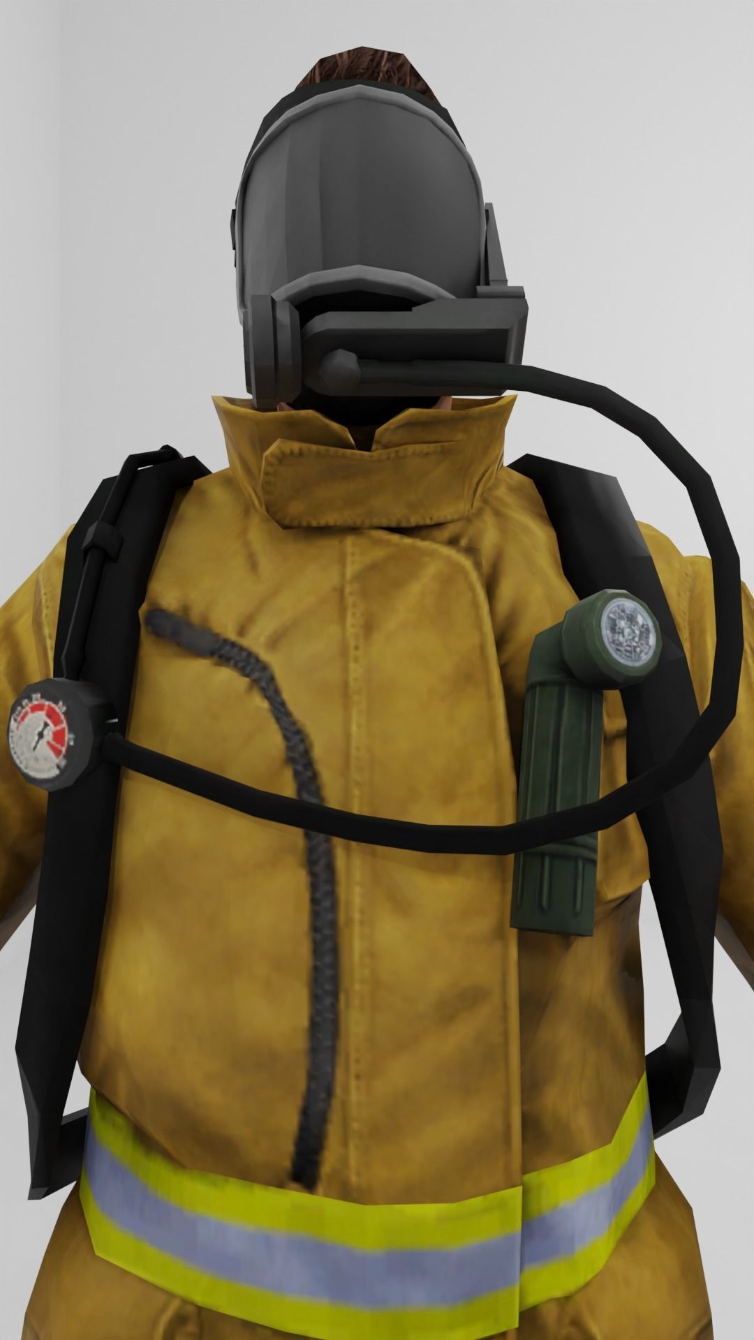 Firefighters Low-poly 3D model Low-poly 3D model_5