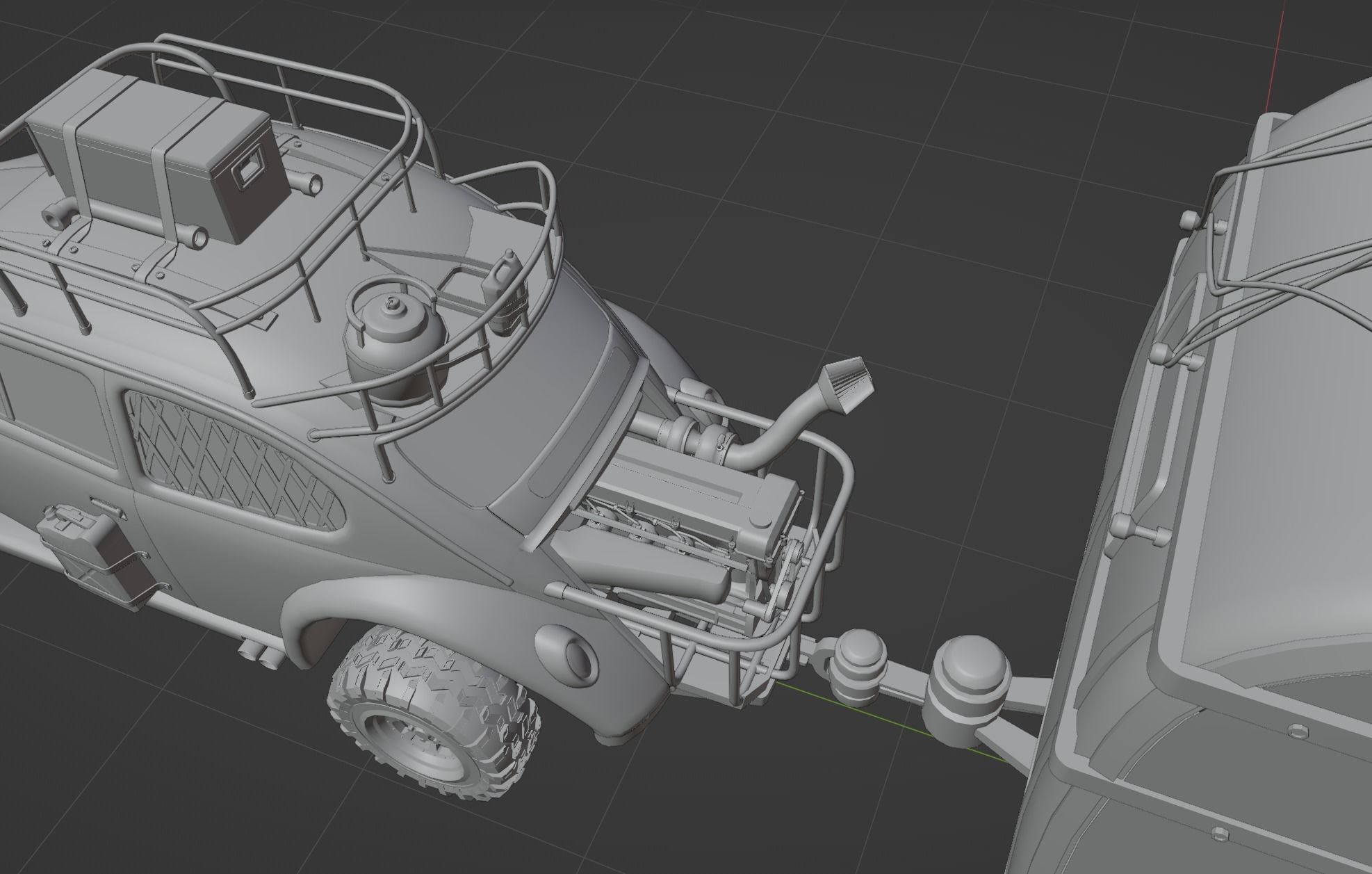 Apocalyptic Beetle Low-poly 3D model_11