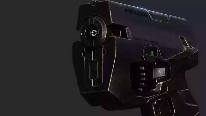 Compact Rail Driver Free low-poly 3D model