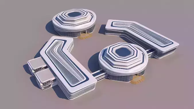0116 - Modern Building 3D model