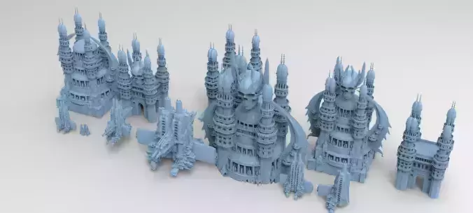 Evil Vizier Tower with Alien Pillar ruins 