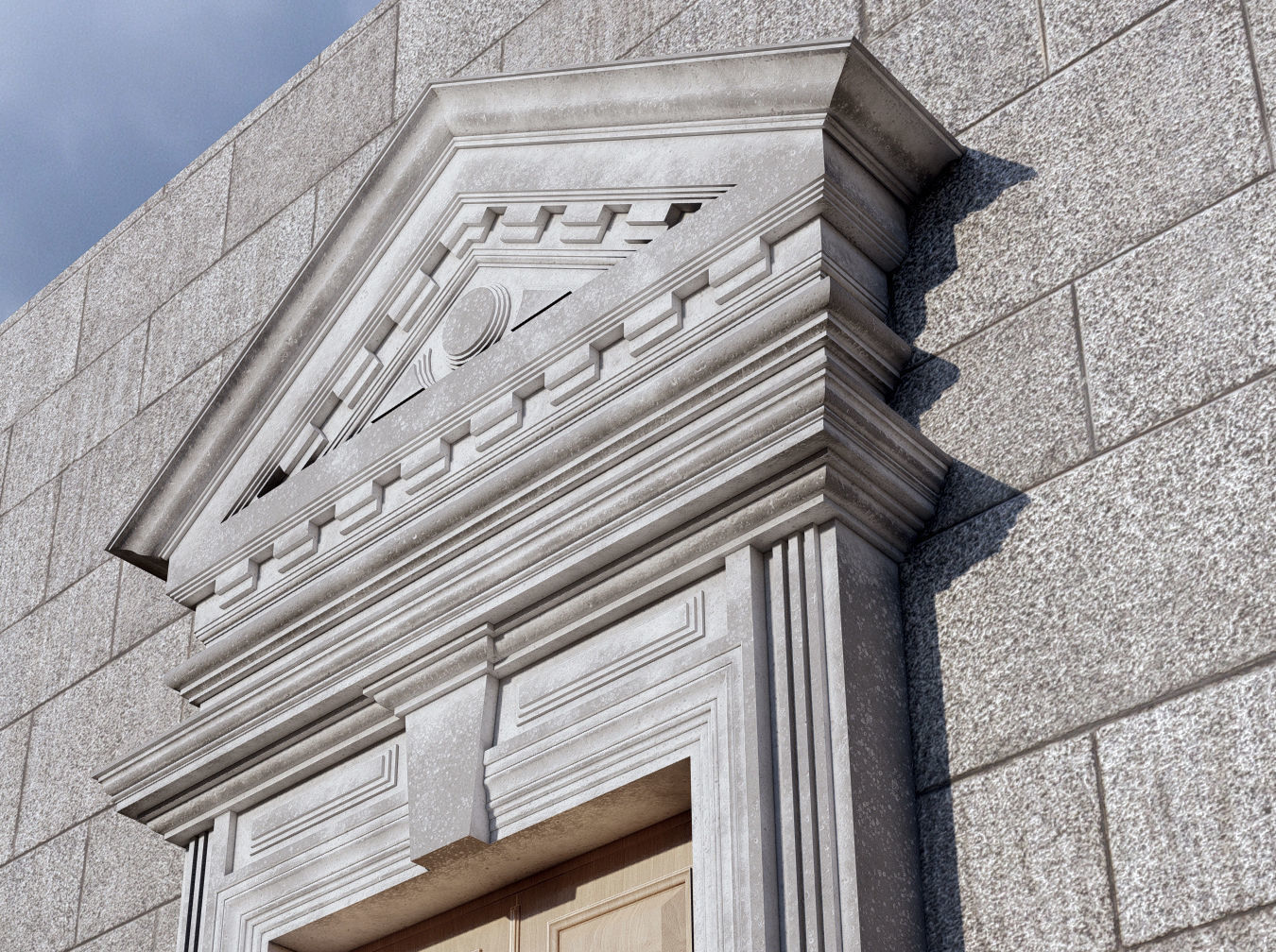 Architecture Entrance Door 3D model_5