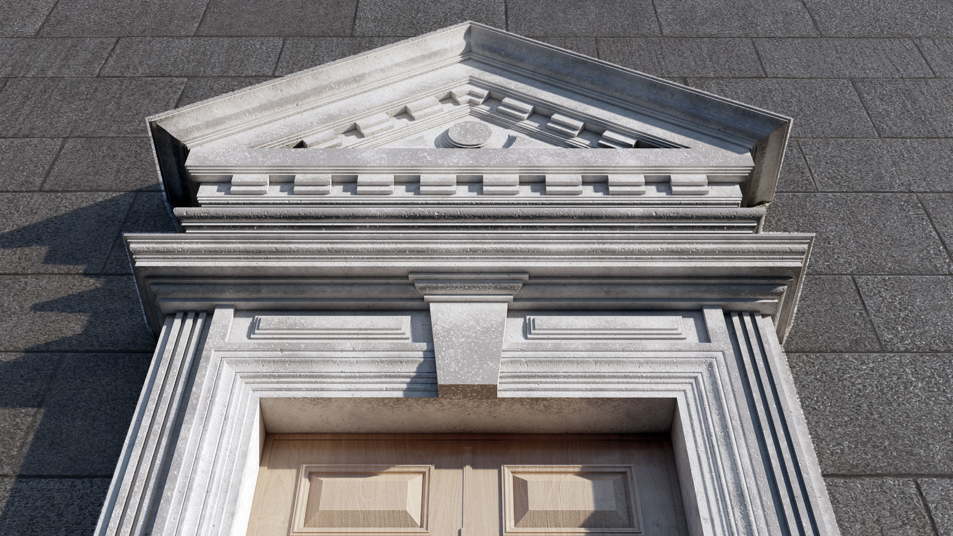 Architecture Entrance Door 3D model_3