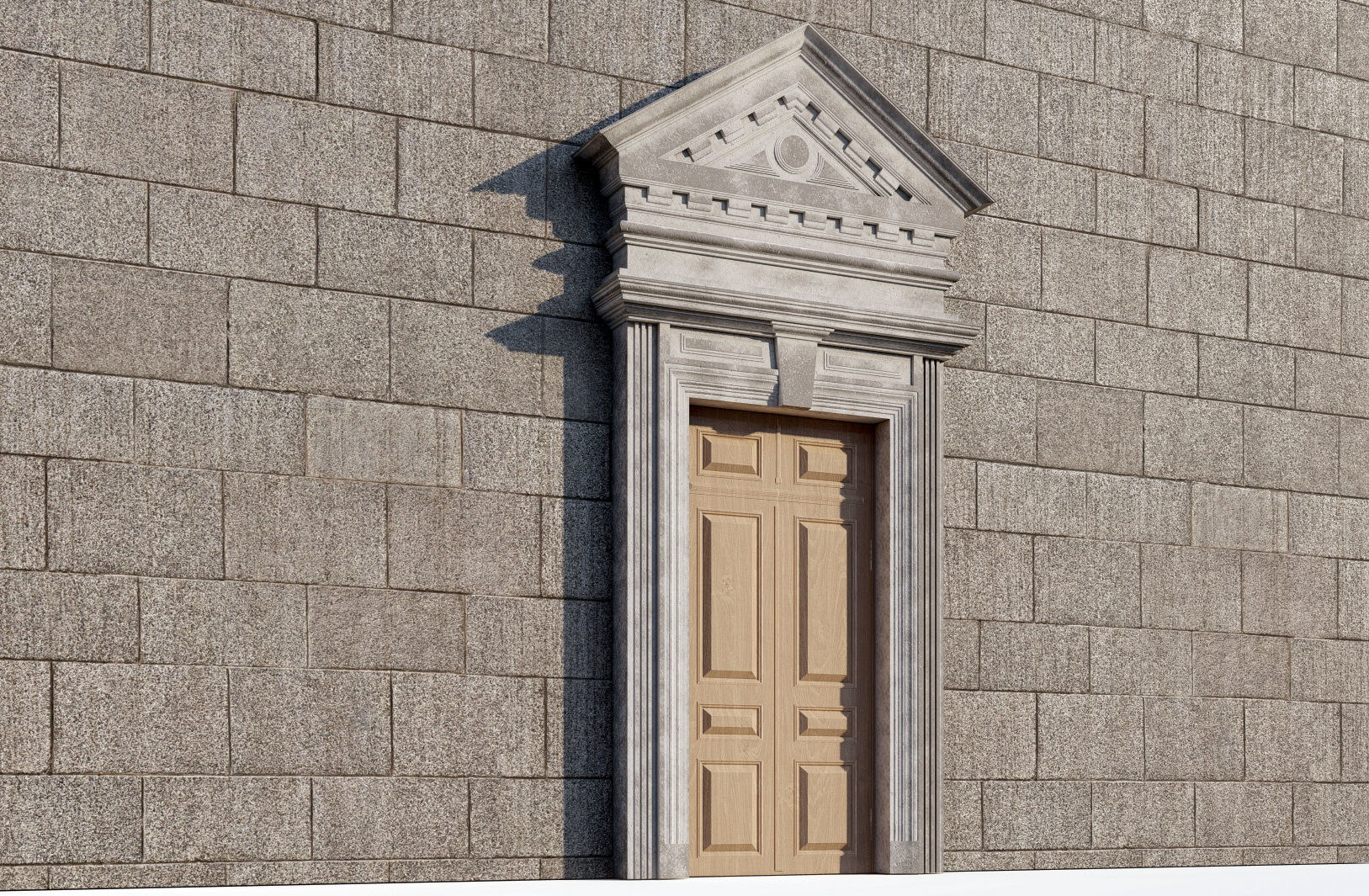 Architecture Entrance Door 3D model_4