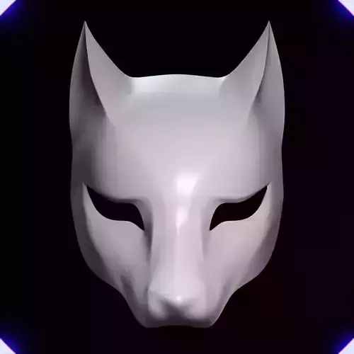 KITSUNE DEMON FOX MASK MASCARA DE ZORRO KITSUNE 12 3D print model