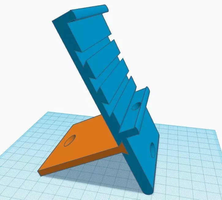 Store-Flat Phone and Tablet Stand 3D print model_0