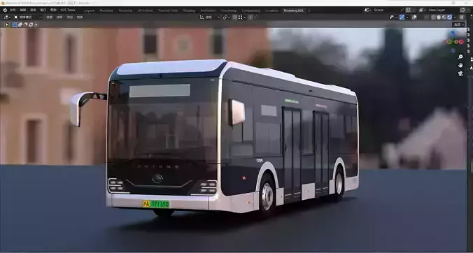 yutong U10 3dbus  3D model
