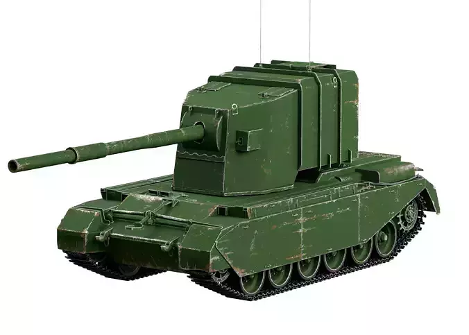 FV 4005 stage 2 Low-poly 3D model