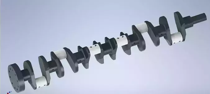 Mechanical crankshaft for diesel engine