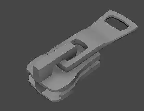 Zipper clip 3D model