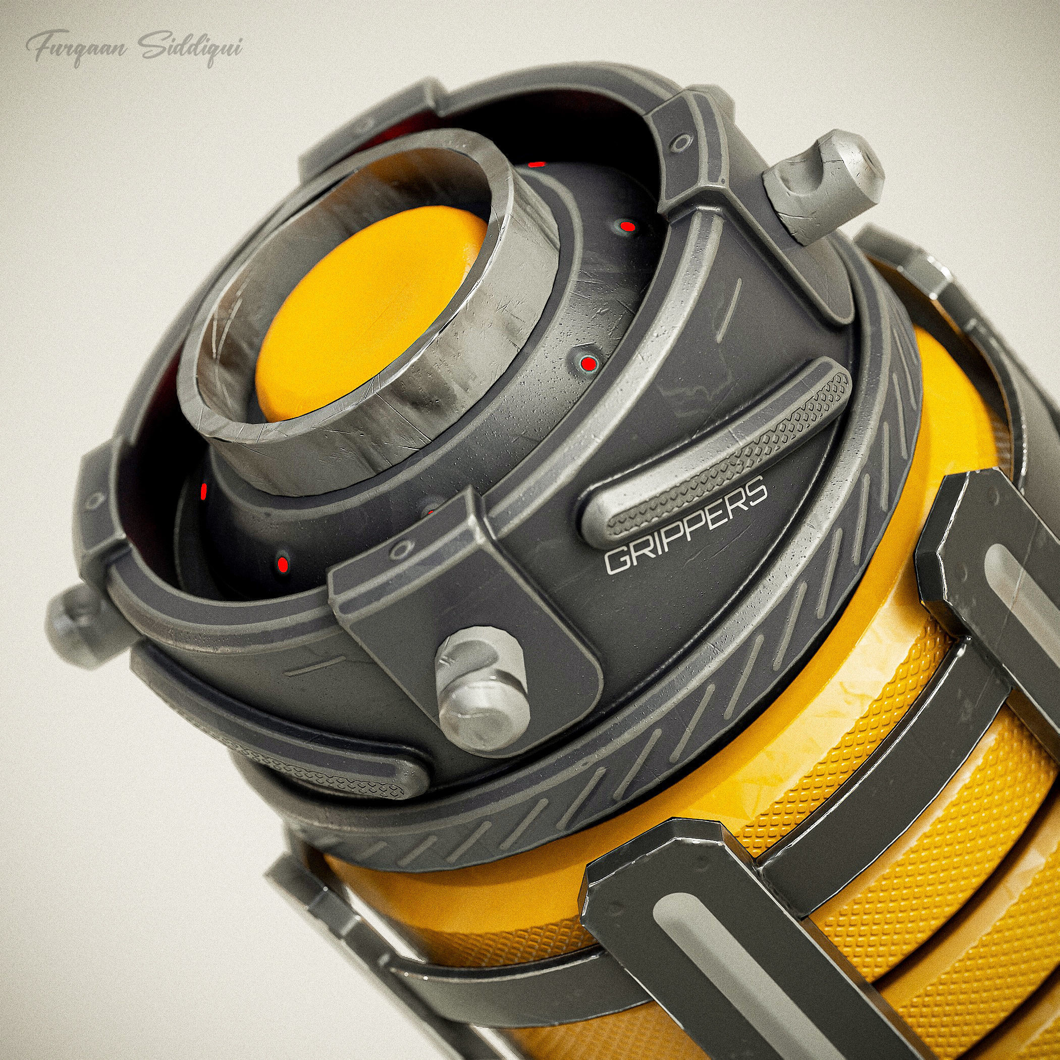 Sci-fi Grenades V8 Low-poly 3D model_12