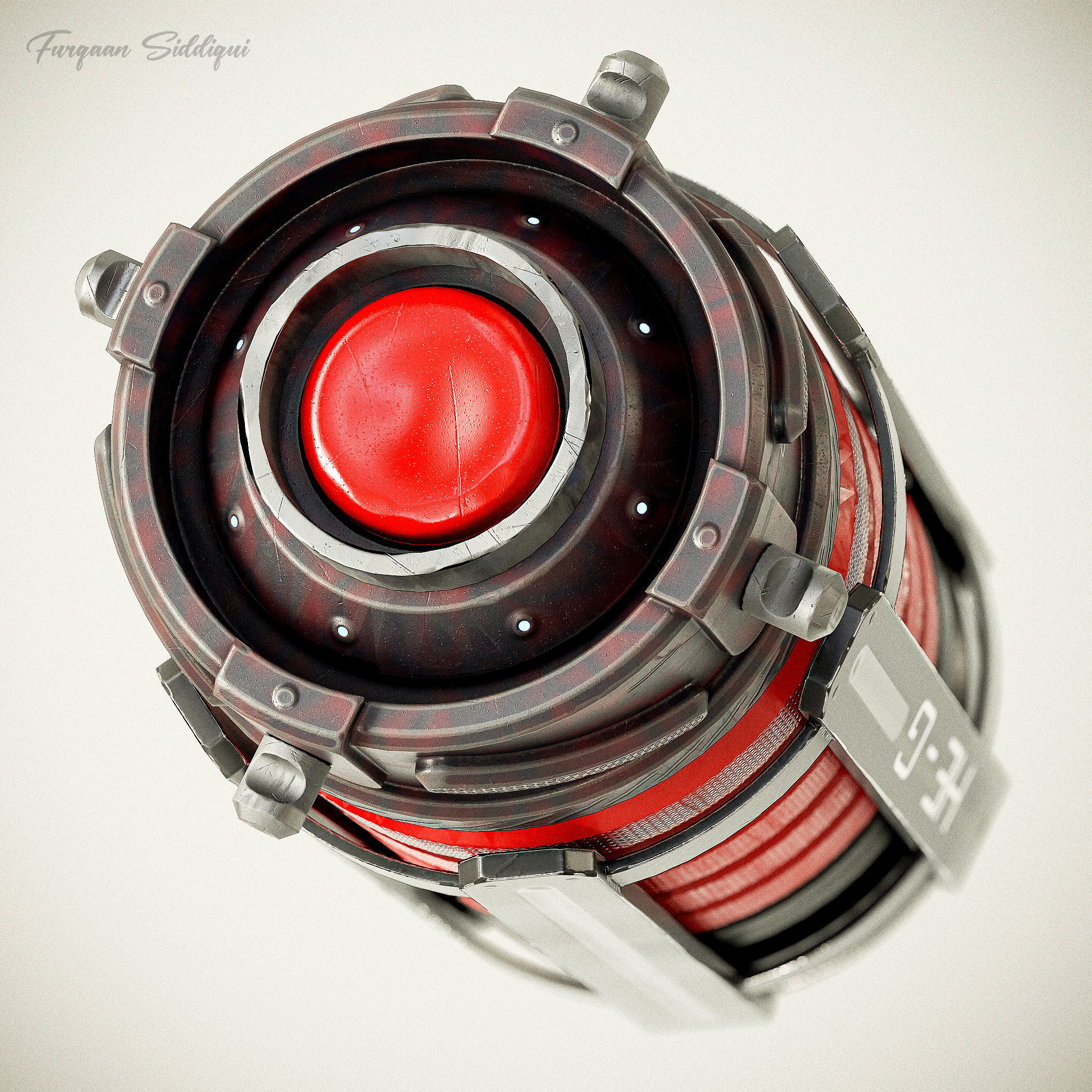 Sci-fi Grenades V8 Low-poly 3D model_10