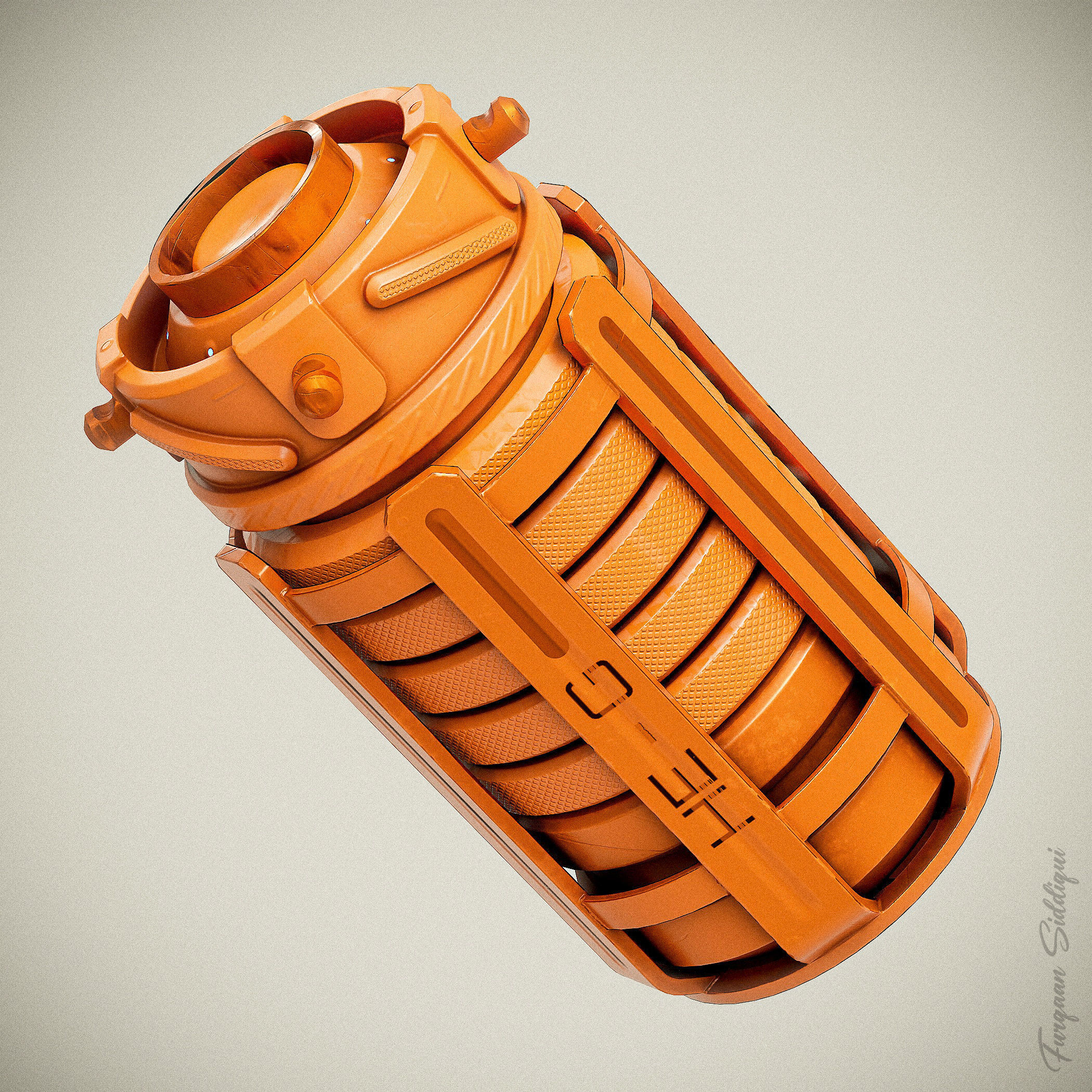 Sci-fi Grenades V8 Low-poly 3D model_15
