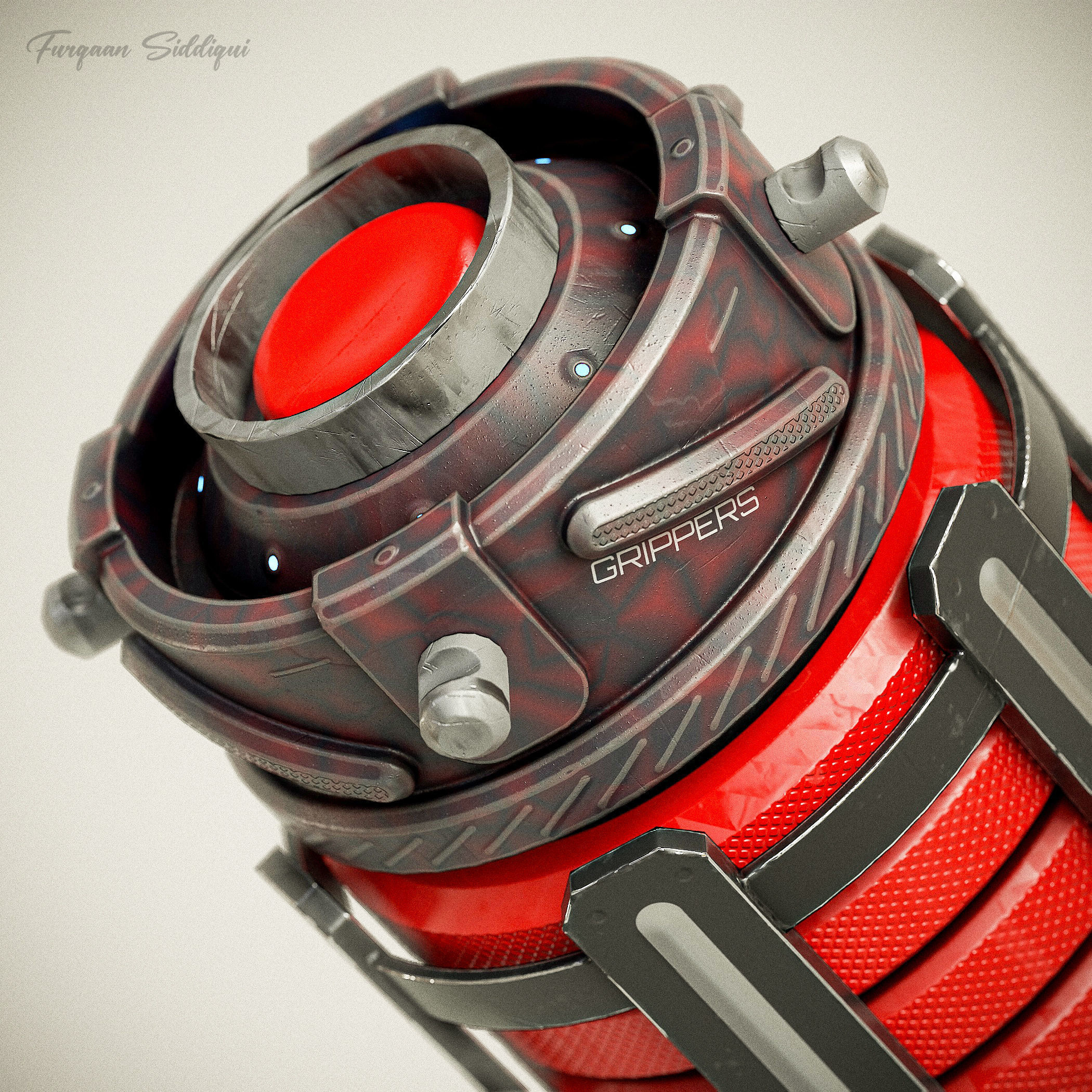 Sci-fi Grenades V8 Low-poly 3D model_7