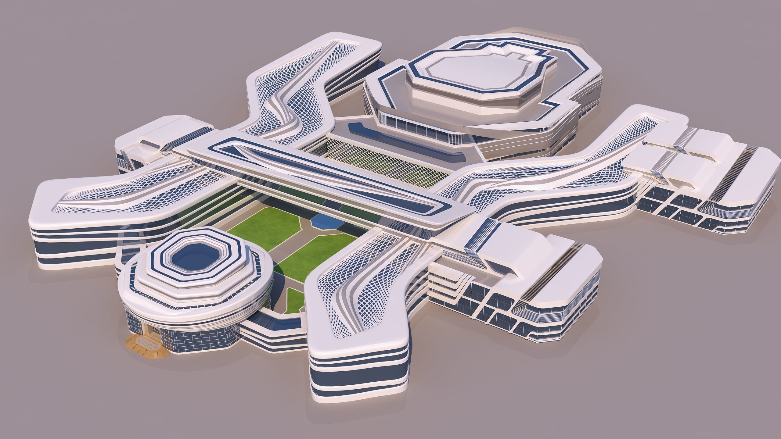 0117 - Modern Building 3D model_6