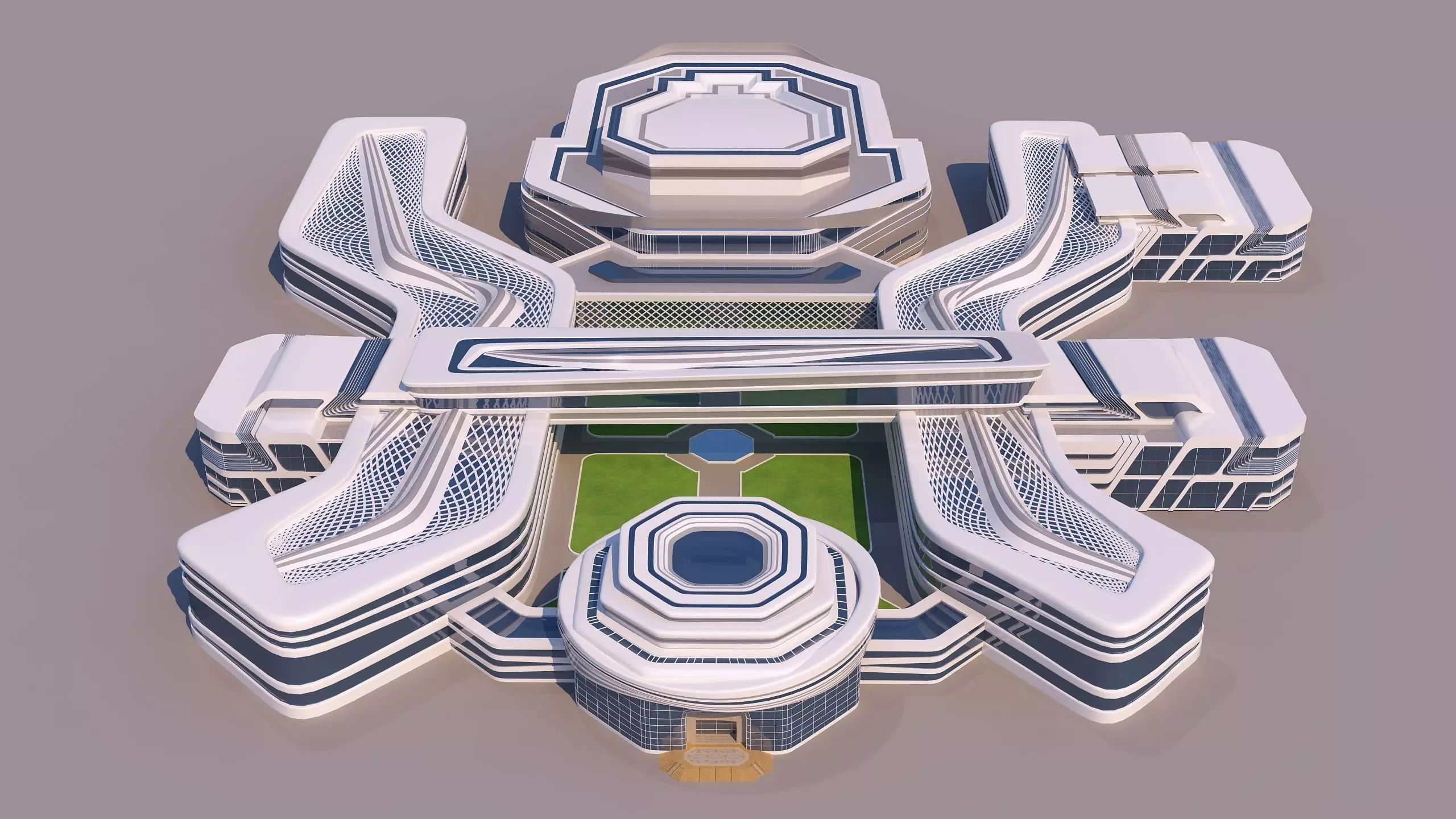 0117 - Modern Building 3D model_0