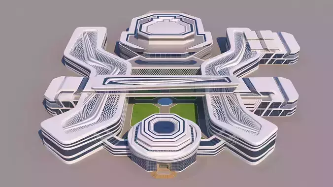 0117 - Modern Building 3D model