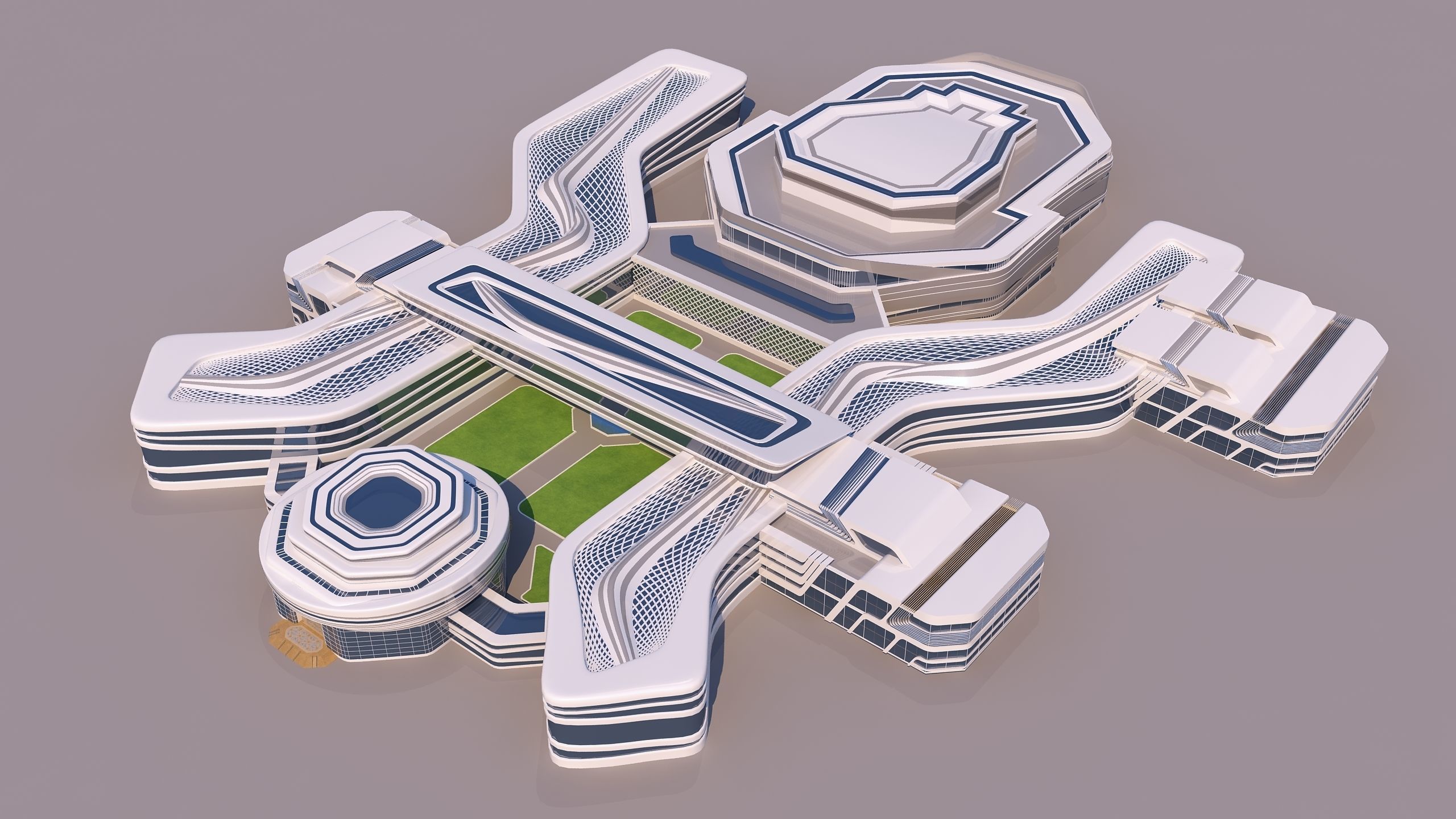 0117 - Modern Building 3D model_2