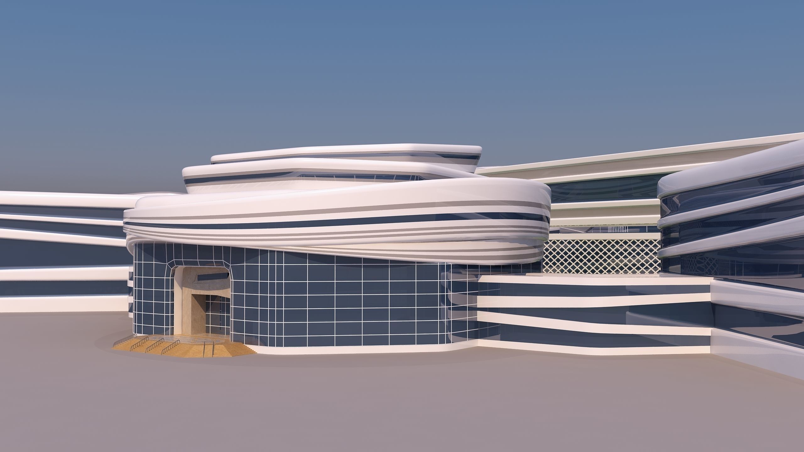 0117 - Modern Building 3D model_8