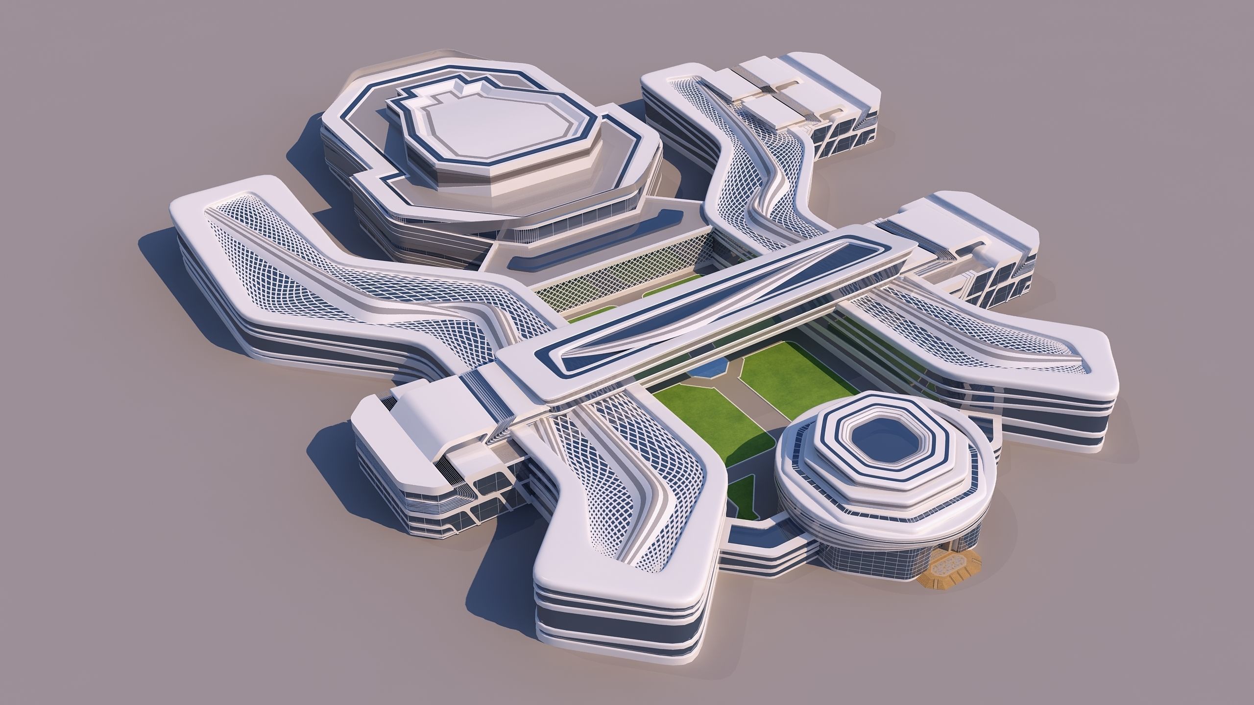 0117 - Modern Building 3D model_1