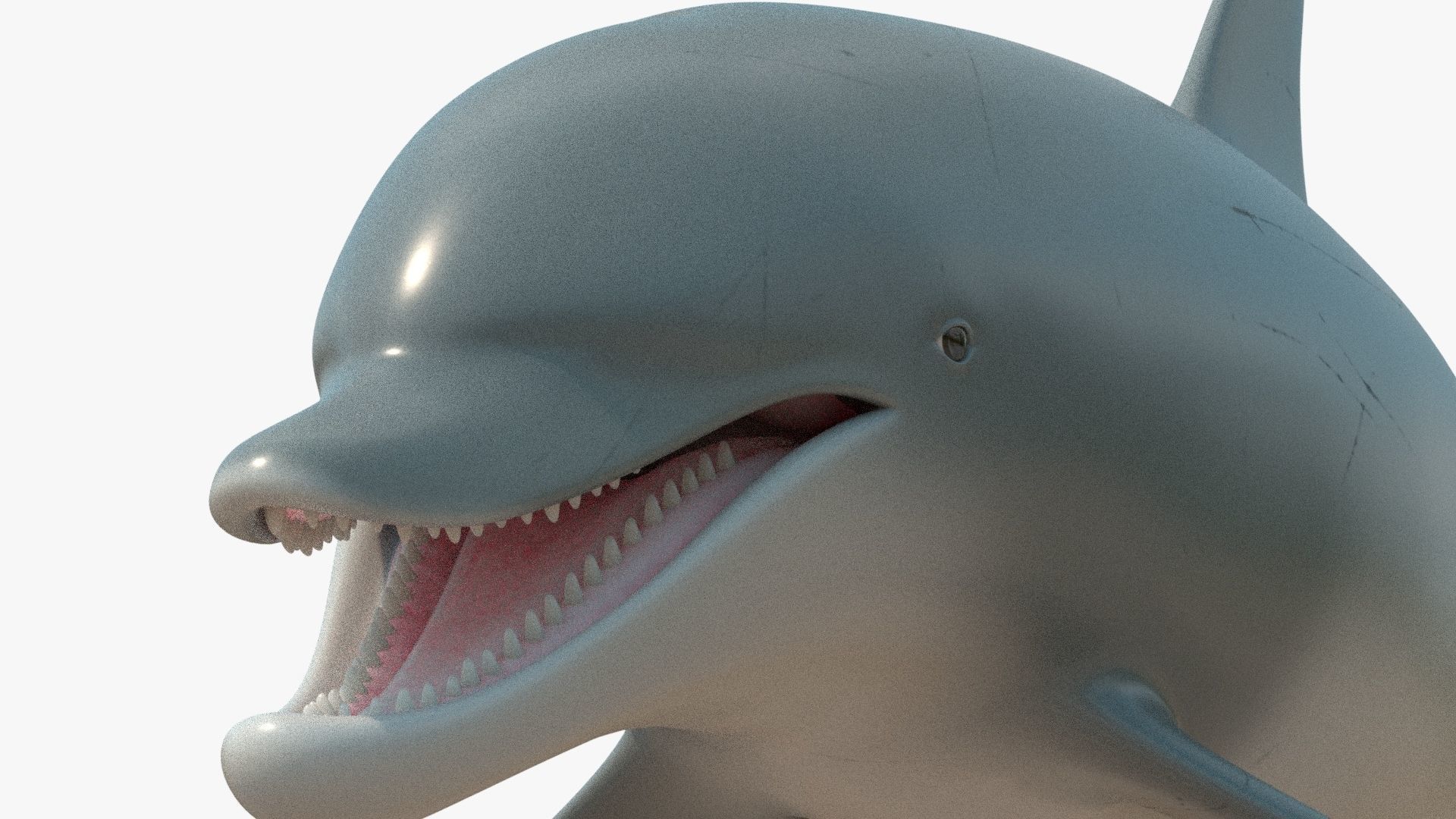 4K Textures Dolphin Low-poly 3D model_1