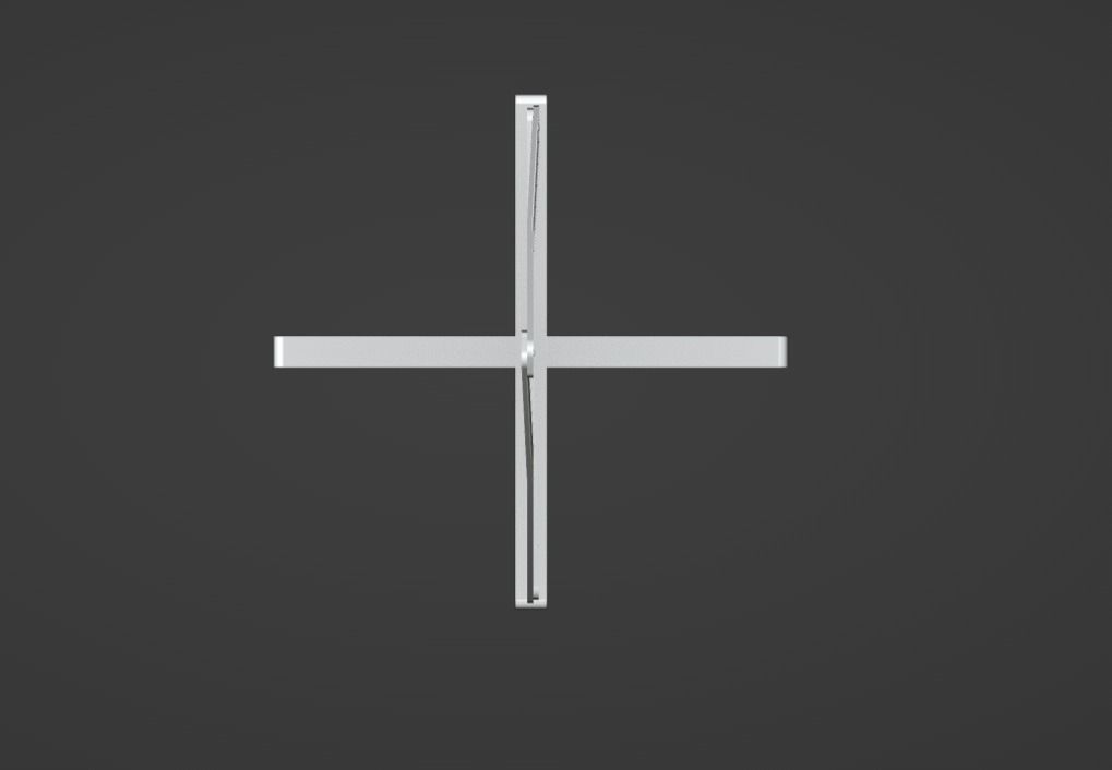 Warning Triangle Low-poly 3D model_10