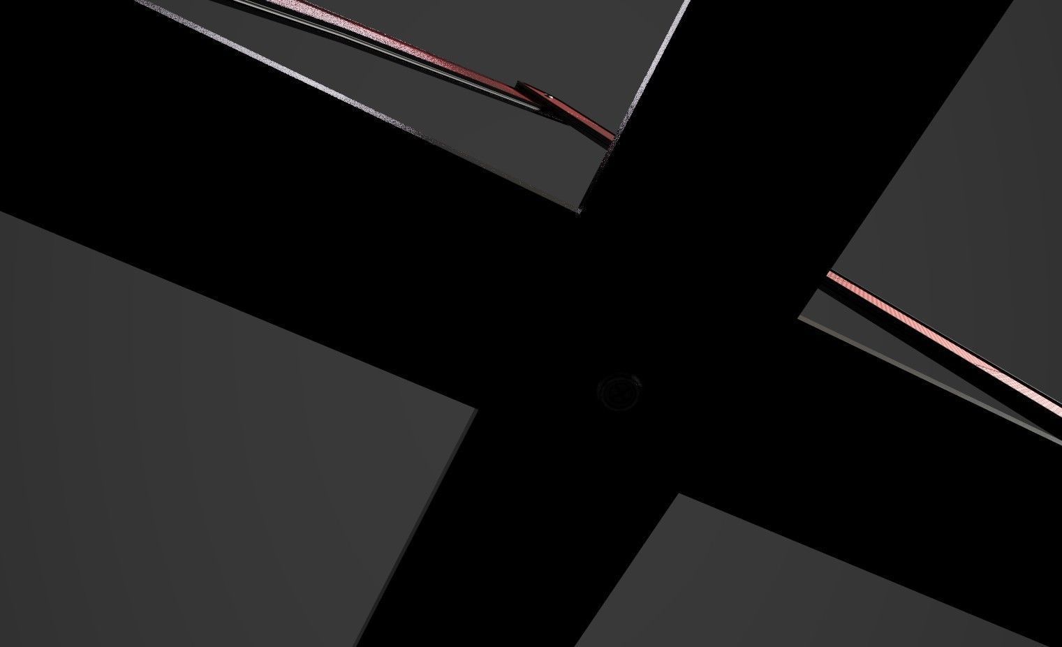 Warning Triangle Low-poly 3D model_7