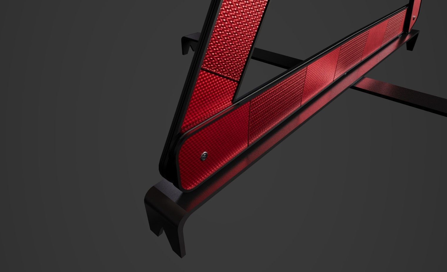 Warning Triangle Low-poly 3D model_4