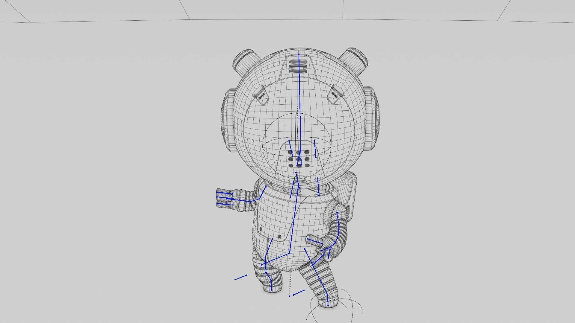 TOON  BOT ECHO RIGGED 3D model_35
