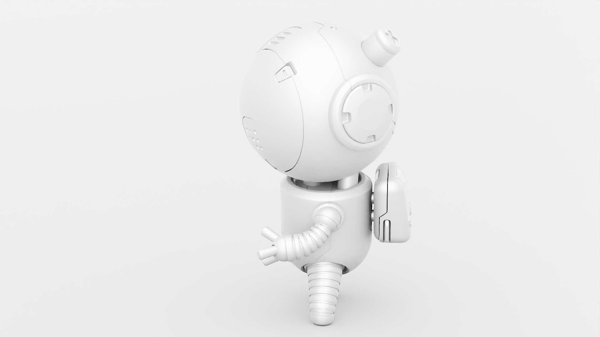 TOON  BOT ECHO RIGGED 3D model_31