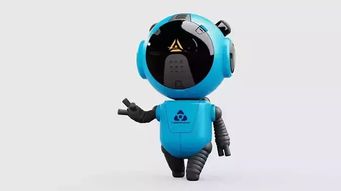 TOON  BOT ECHO RIGGED 3D model