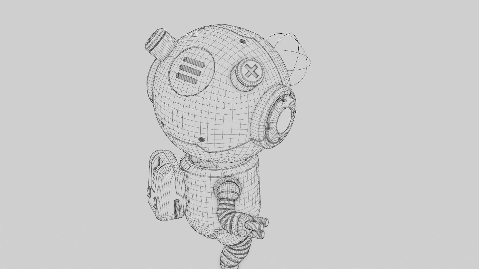 TOON  BOT ECHO RIGGED 3D model_38