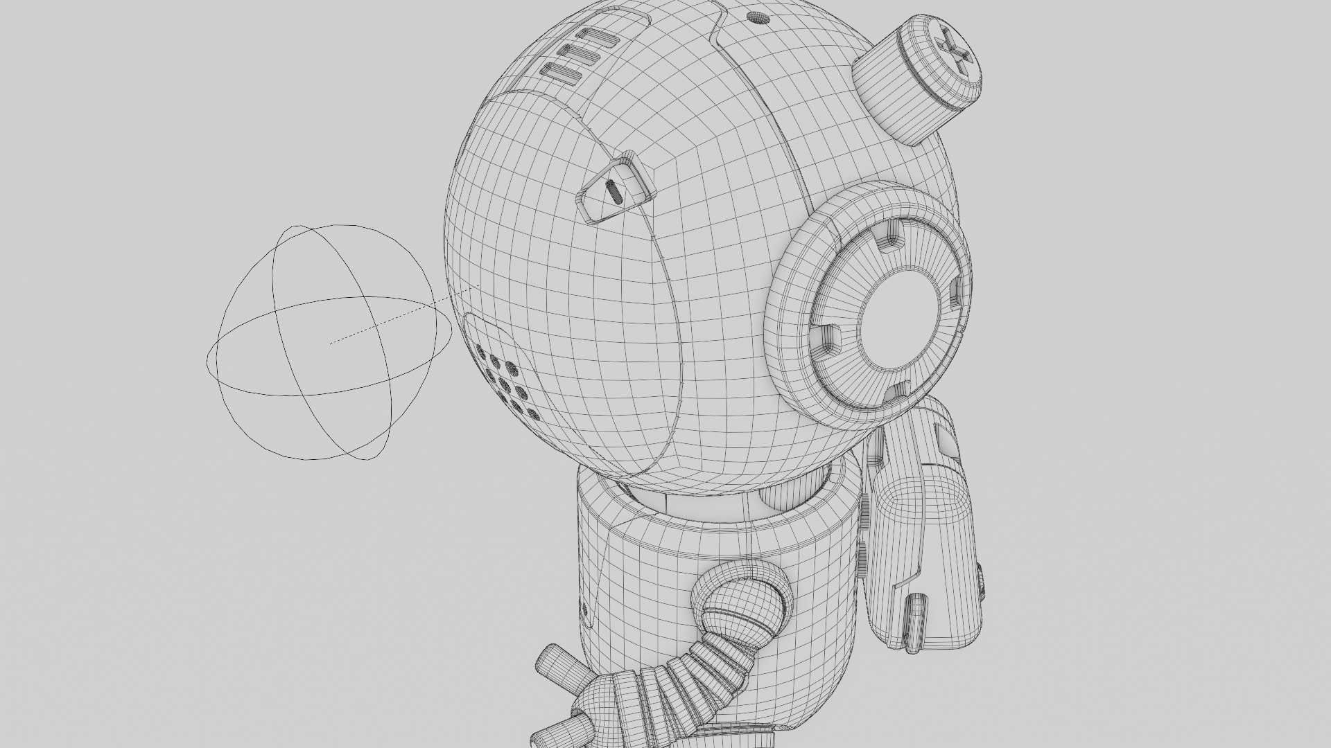 TOON  BOT ECHO RIGGED 3D model_36