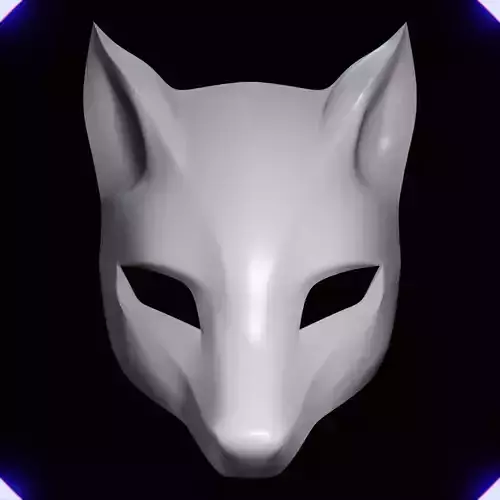 KITSUNE DEMON FOX MASK MASCARA DE ZORRO KITSUNE 13 3D print model