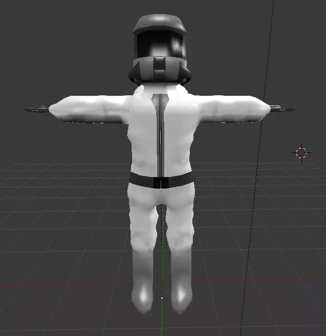 Hazmat Man Low-poly 3D model_0