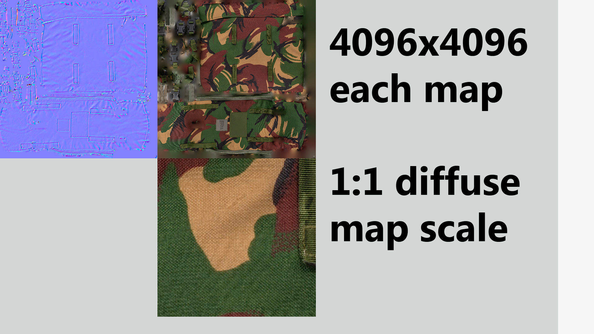 Tactical military field sack or backpack pouch for soldiers 3D model_7