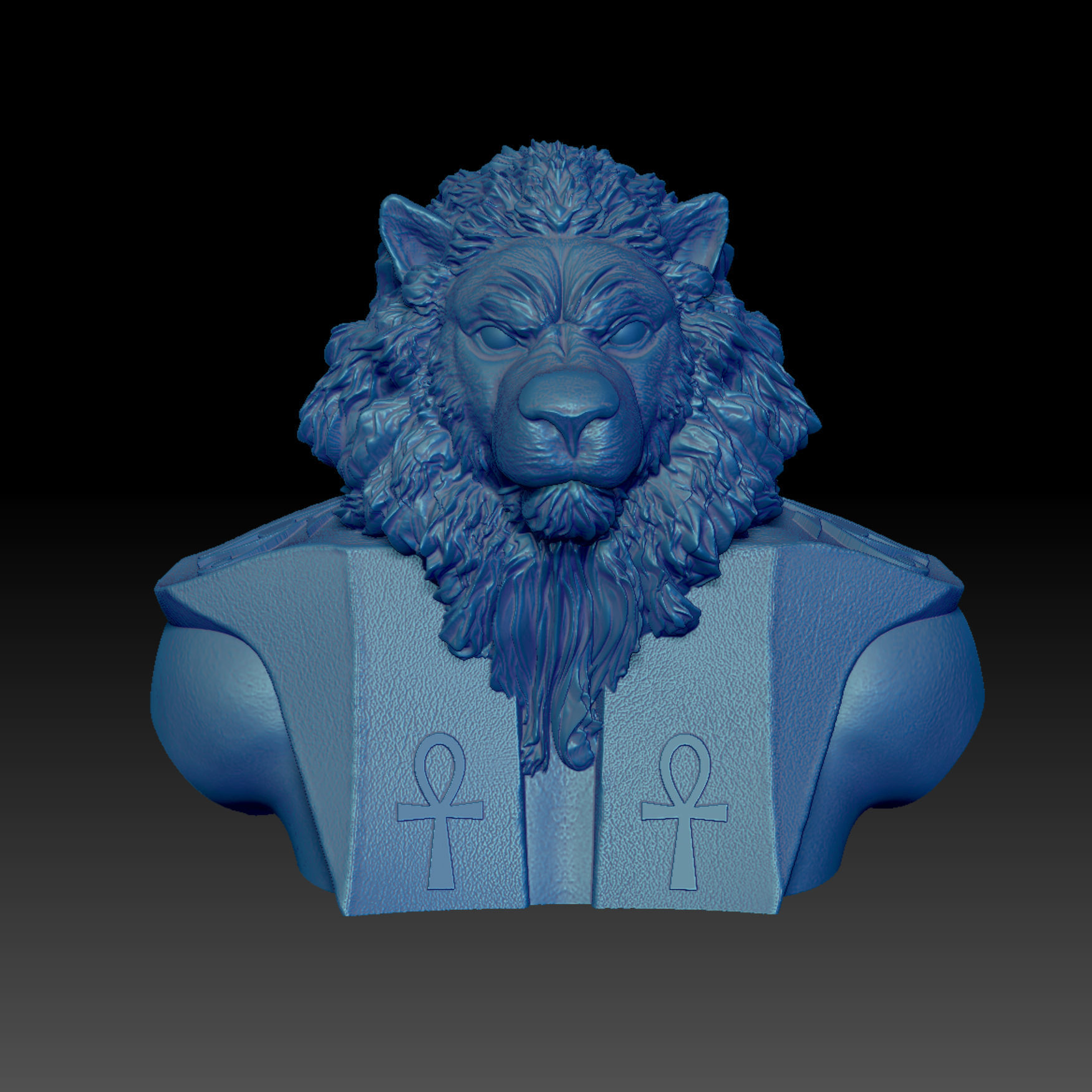 Mahes-God - Lion 3D print model_7