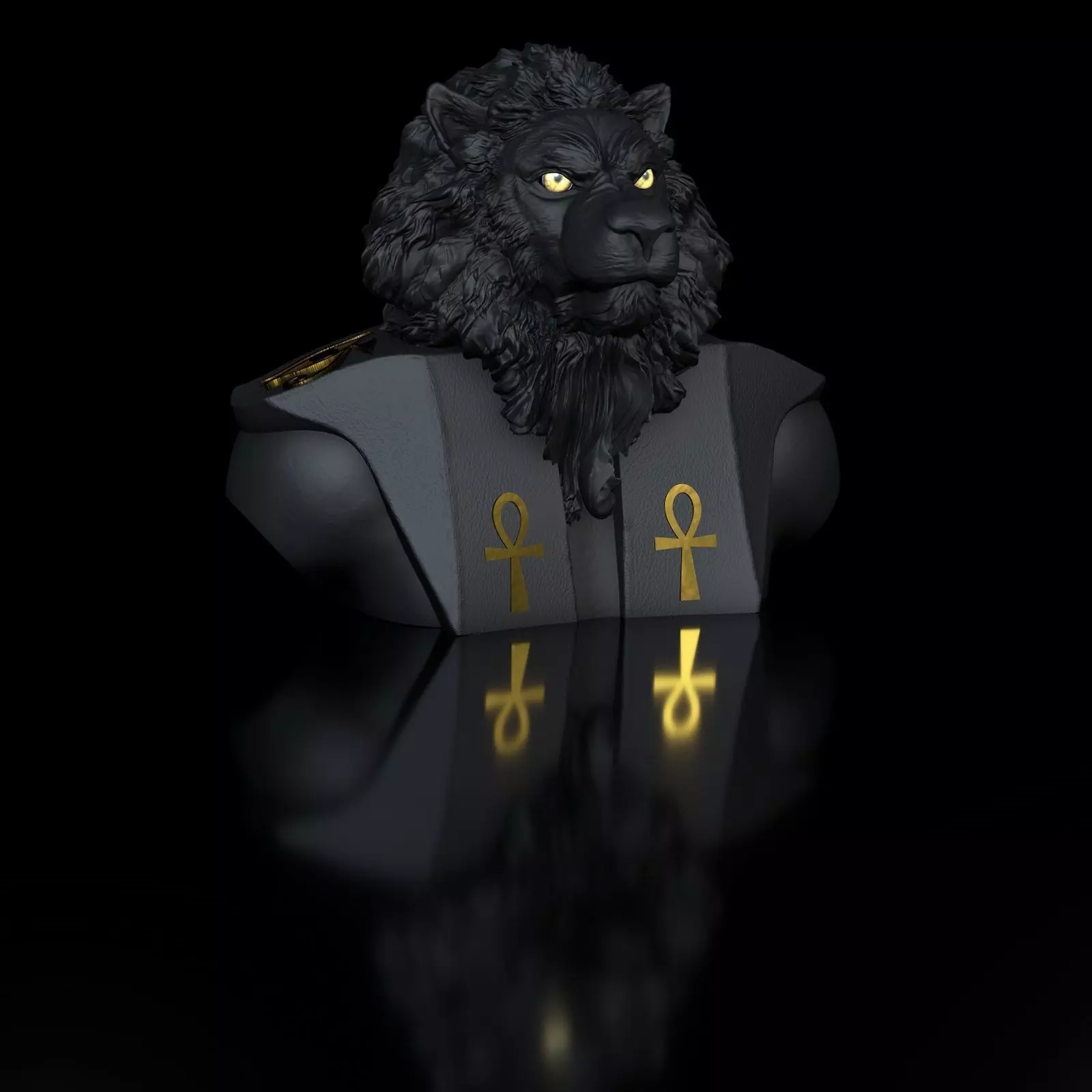 Mahes-God - Lion 3D print model_0