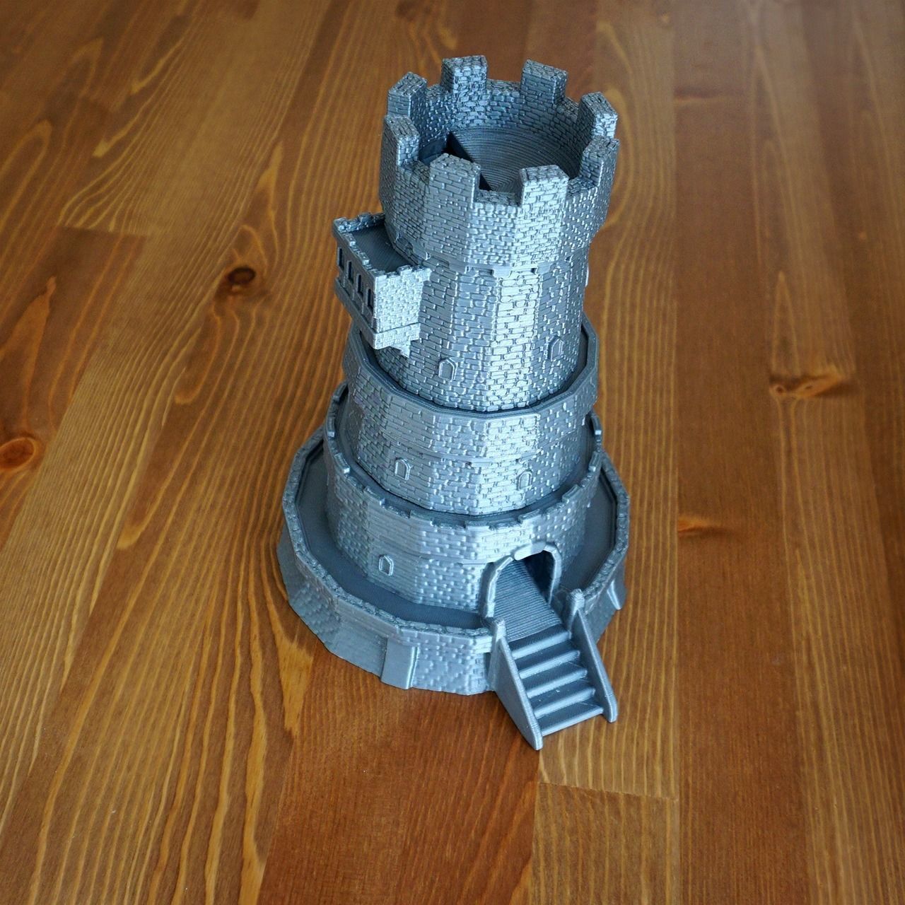 A Castle  Dice tower 3D print model_7