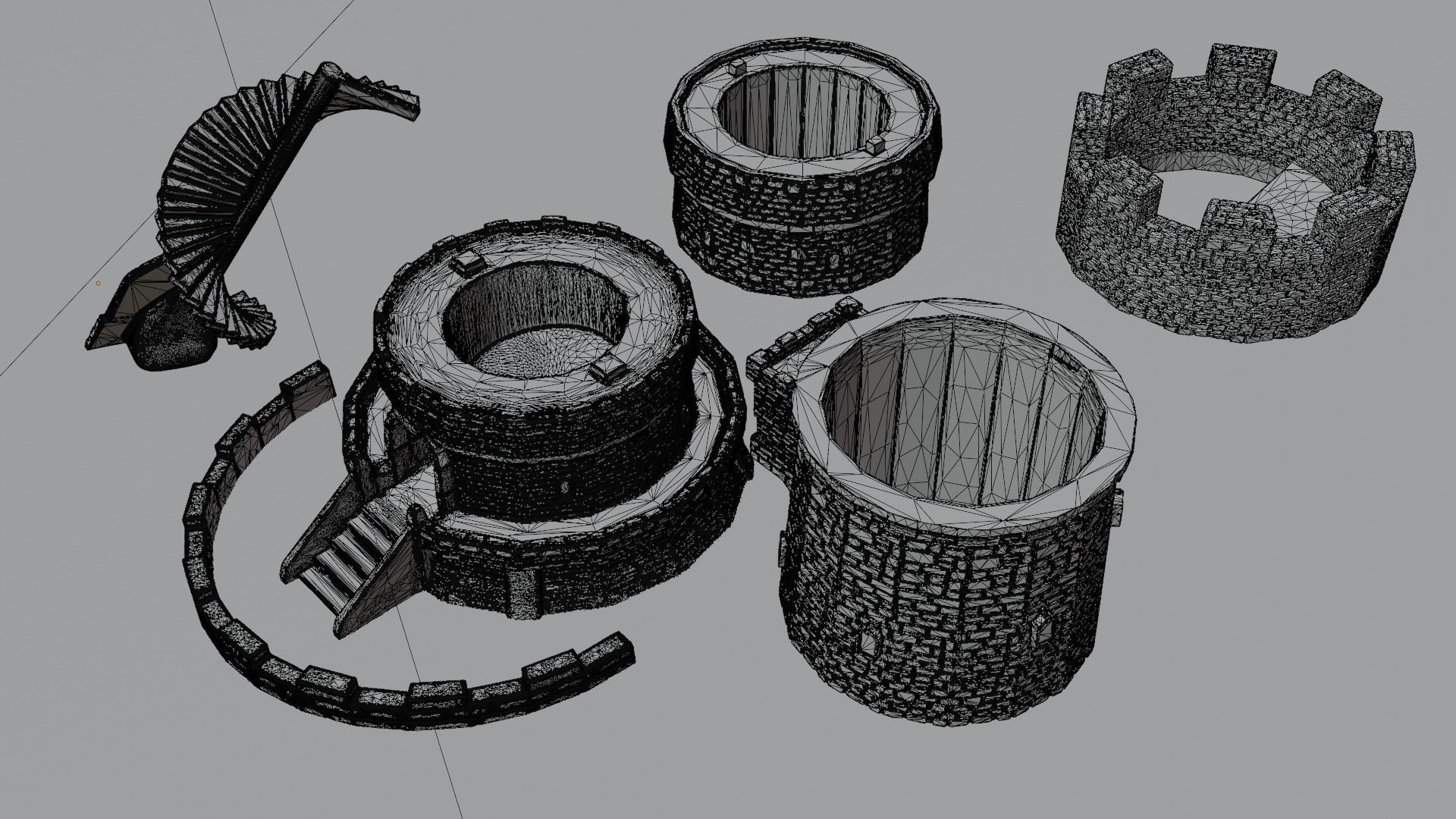 A Castle  Dice tower 3D print model_6