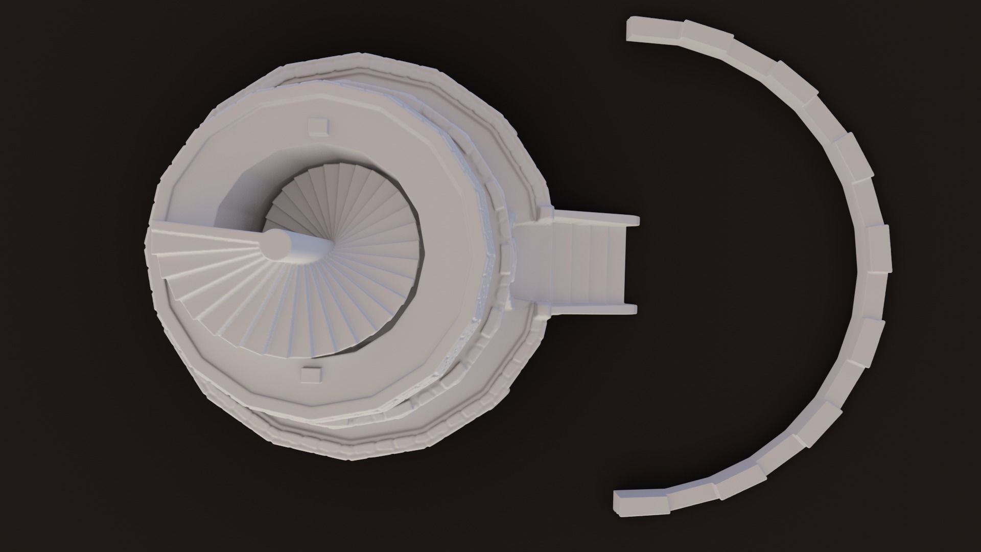 A Castle  Dice tower 3D print model_3