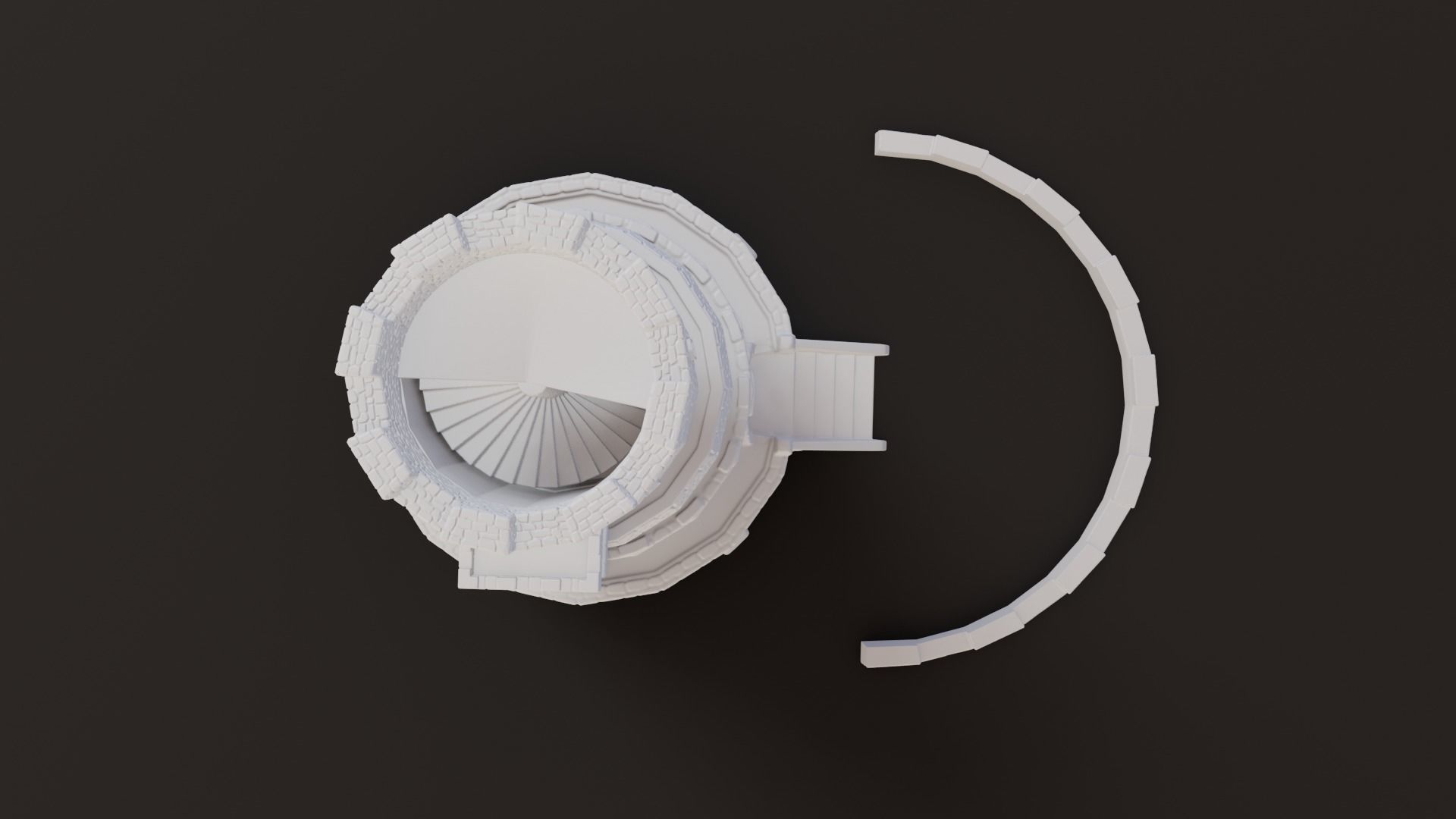 A Castle  Dice tower 3D print model_5