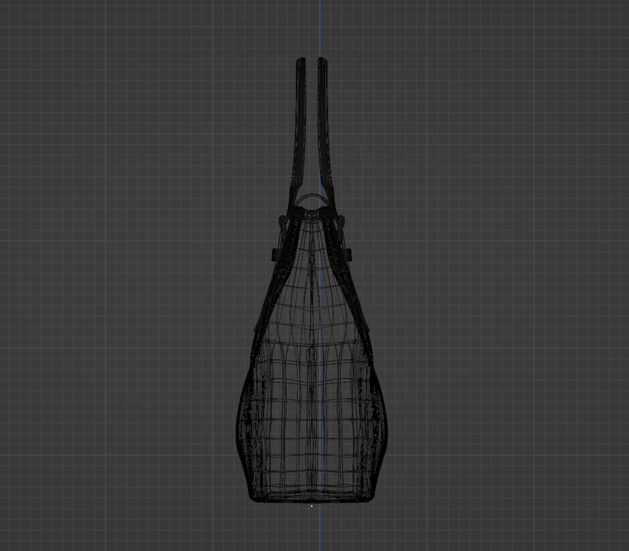 Worn Leather Bag from 1927 3D model_4