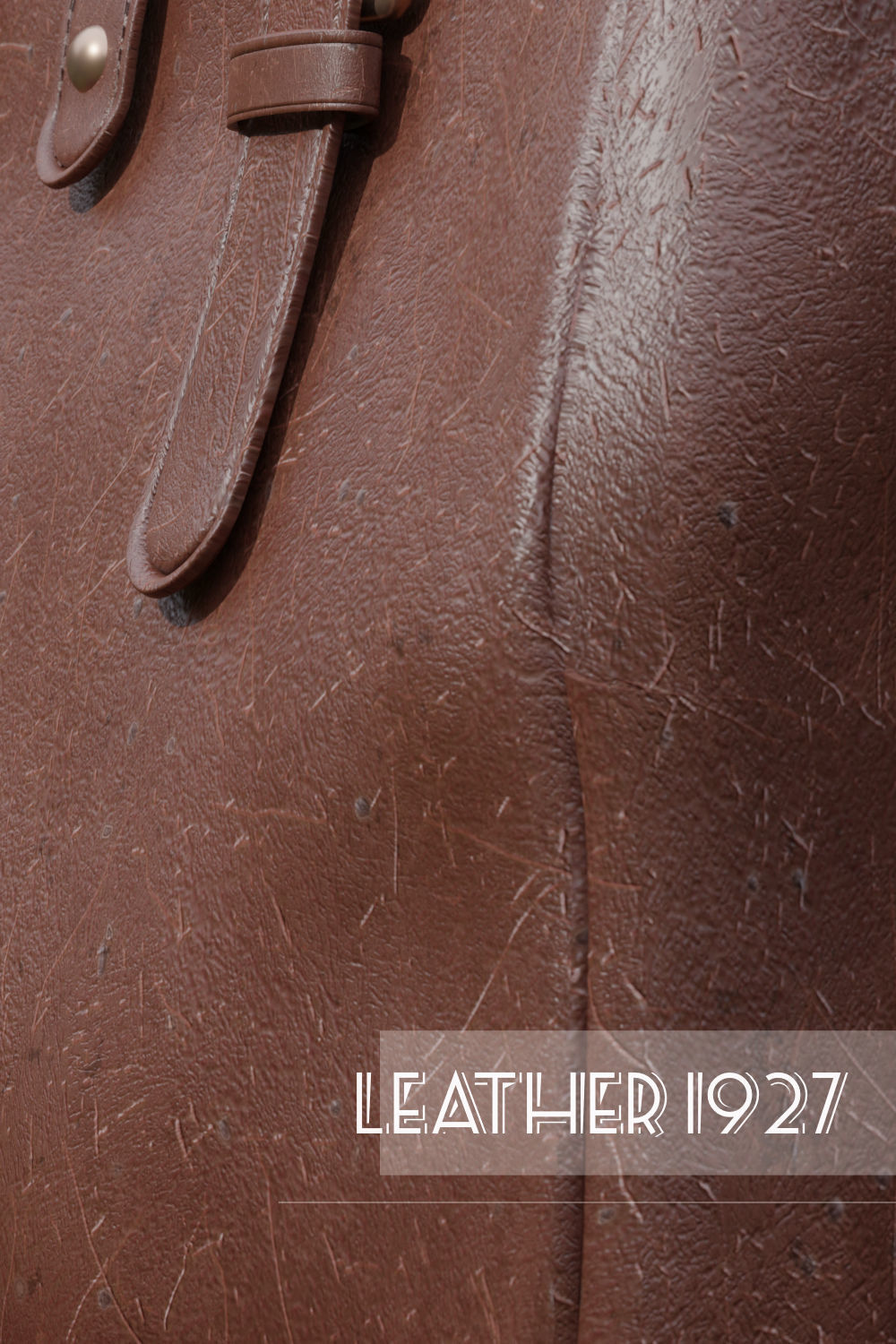 Worn Leather Bag from 1927 3D model_5