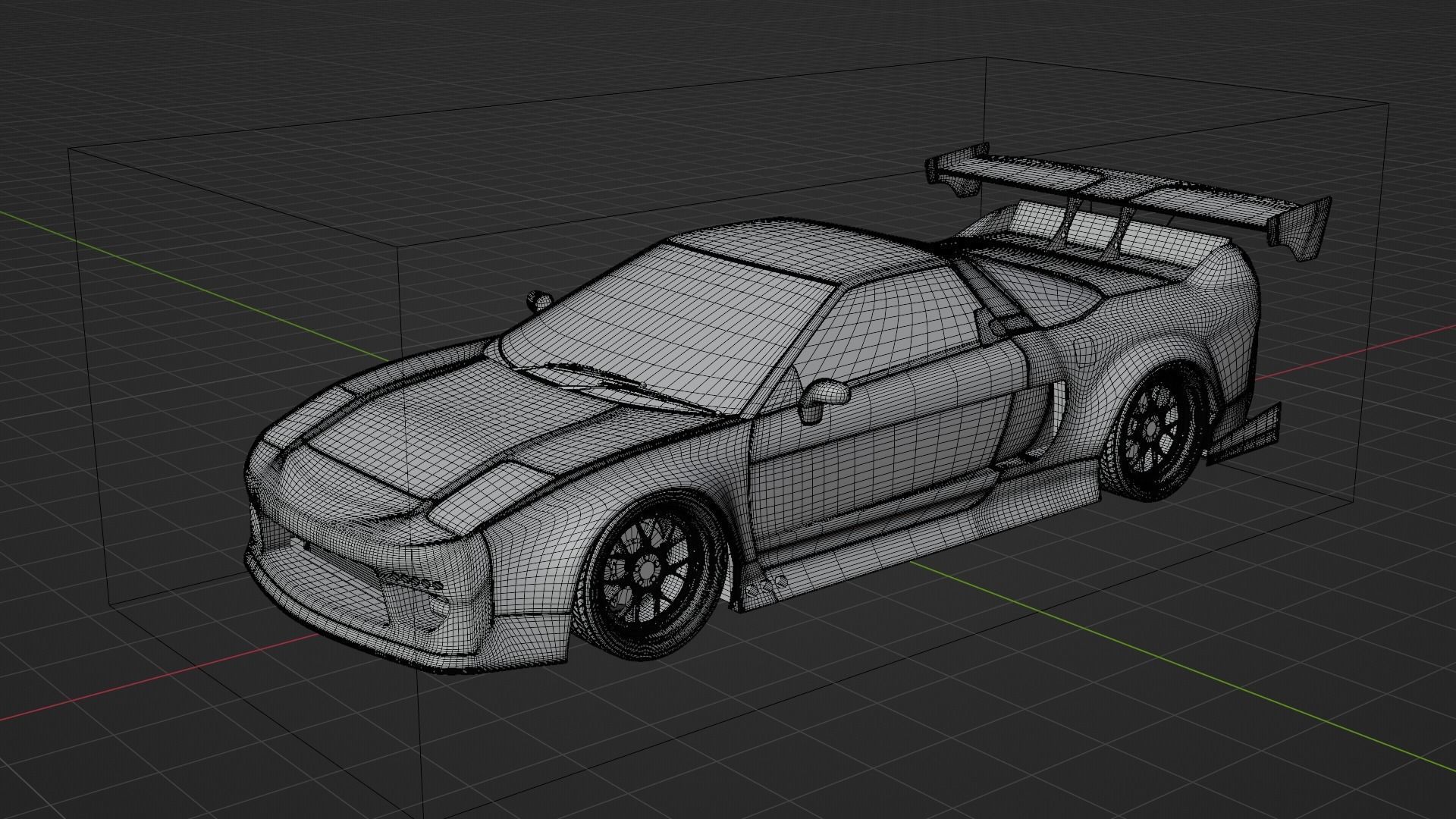 Honda NSX Modified 3D model_10
