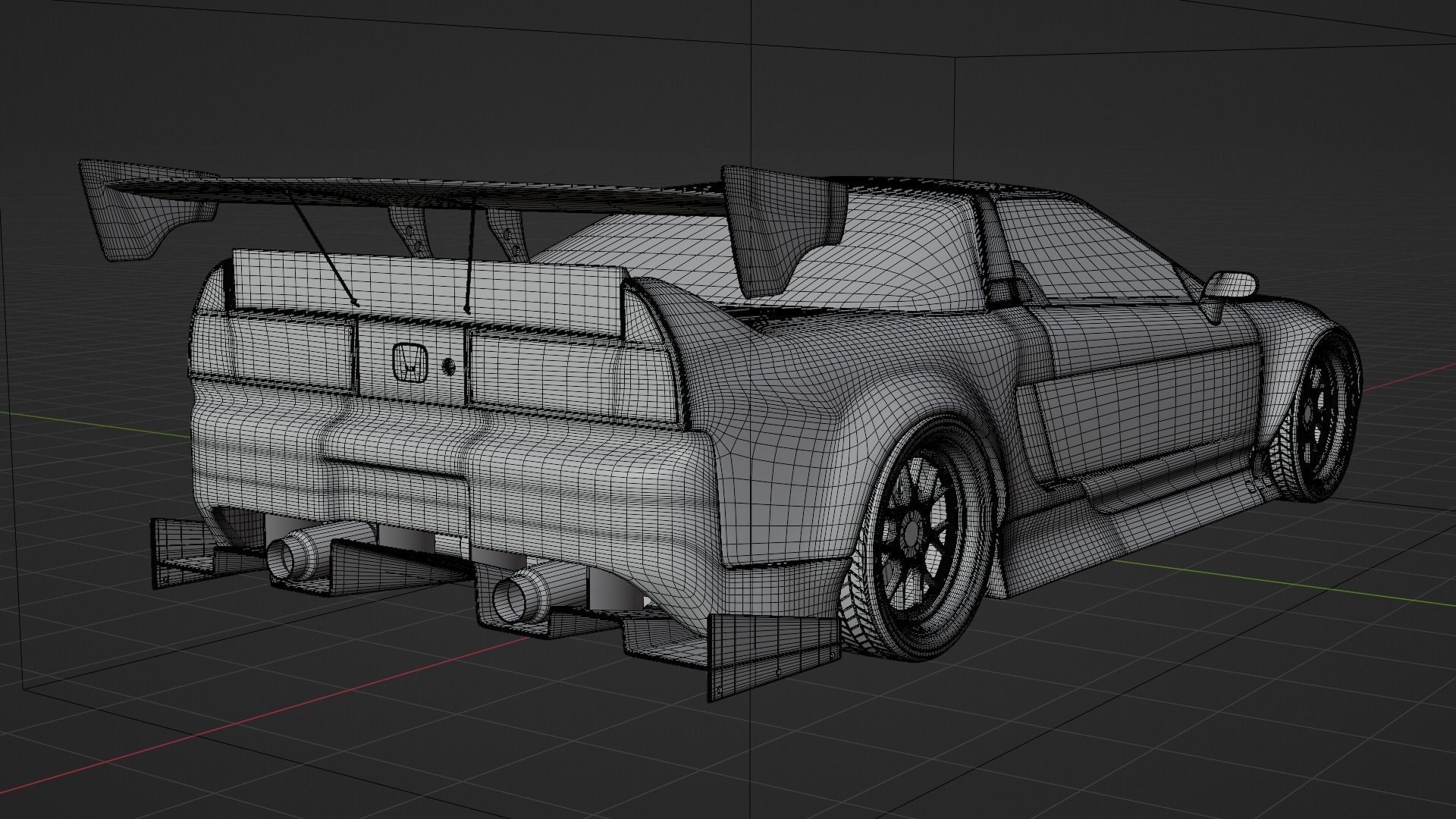 Honda NSX Modified 3D model_9