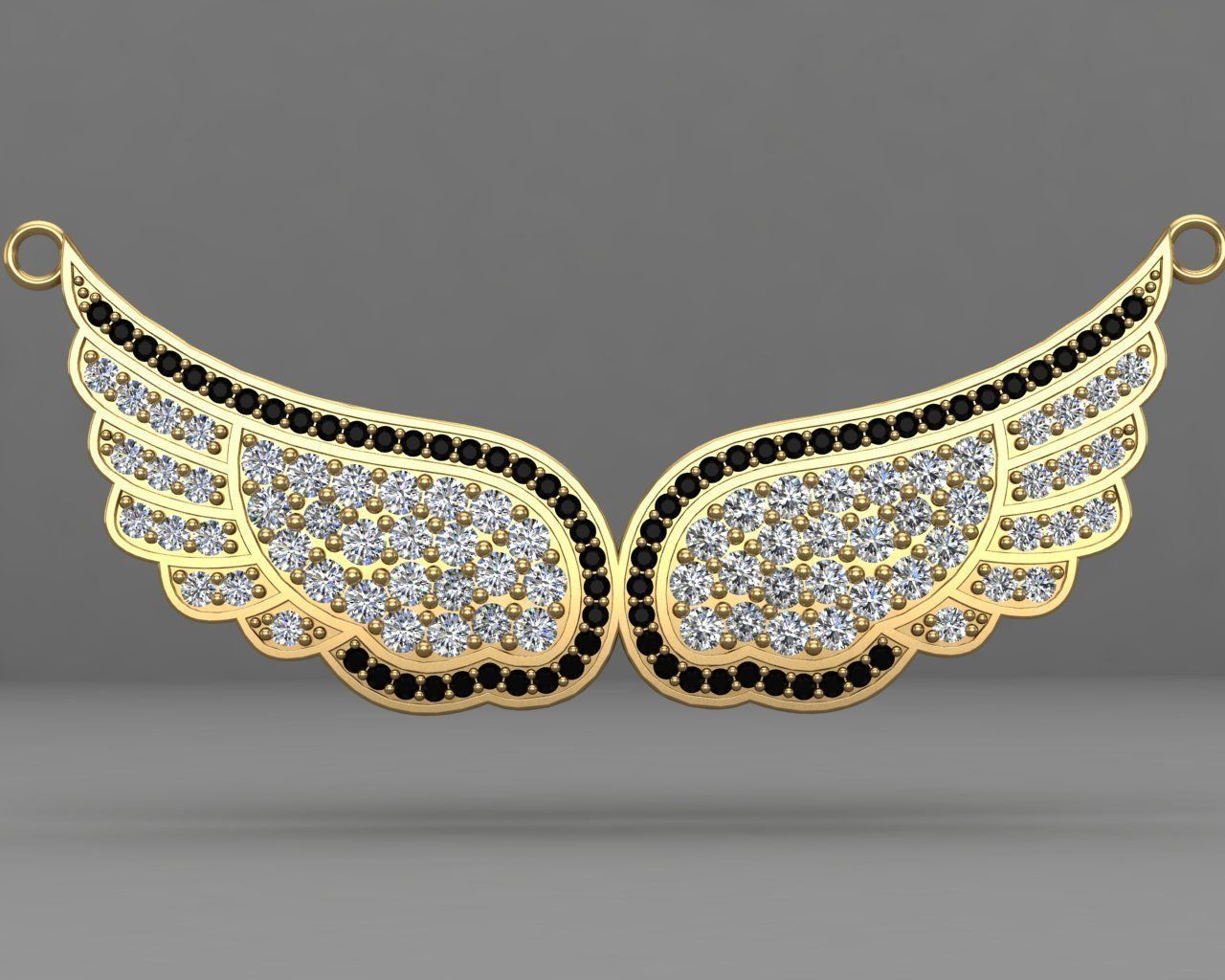 Wings necklace 58-MP 3D print model_7