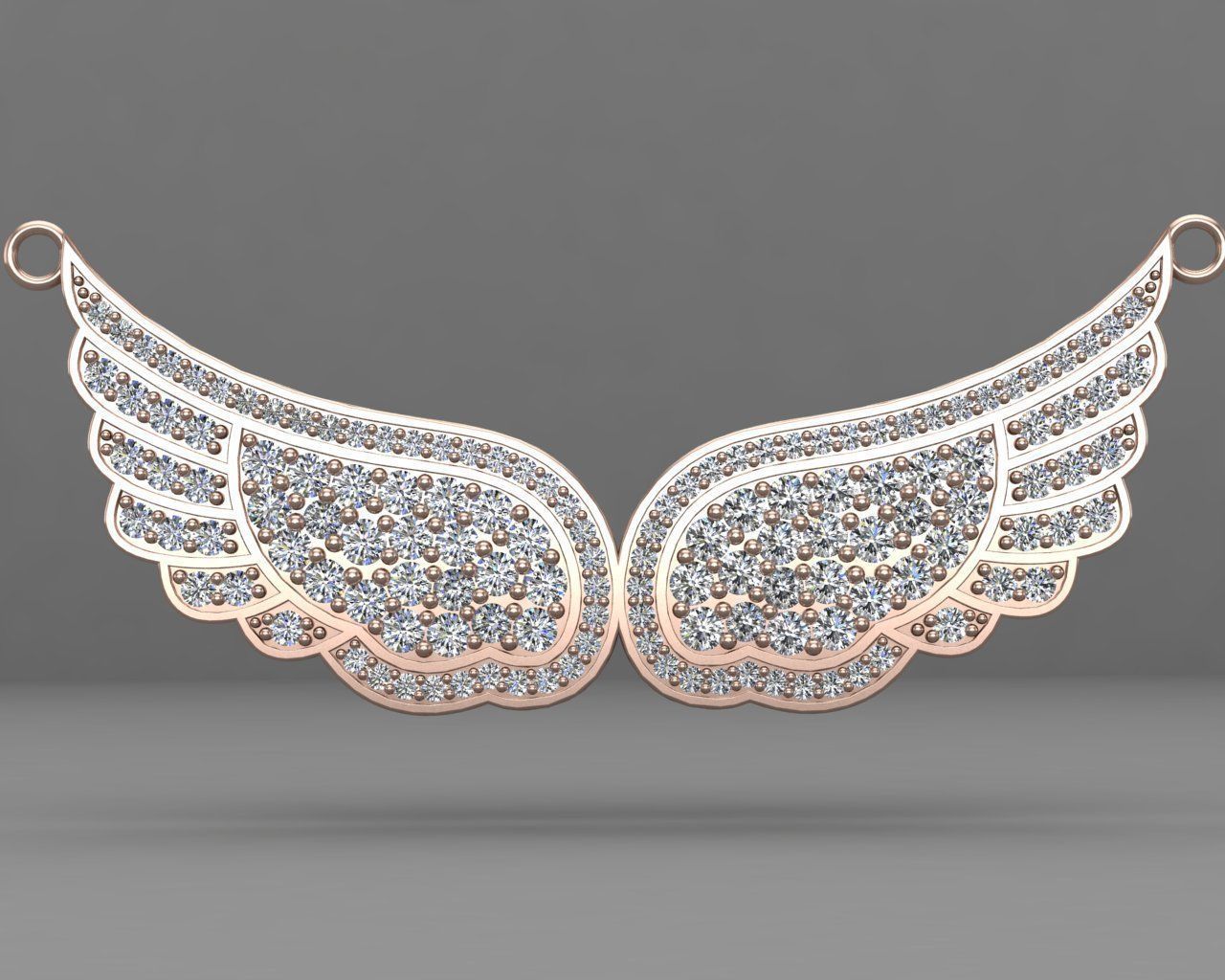 Wings necklace 58-MP 3D print model_6