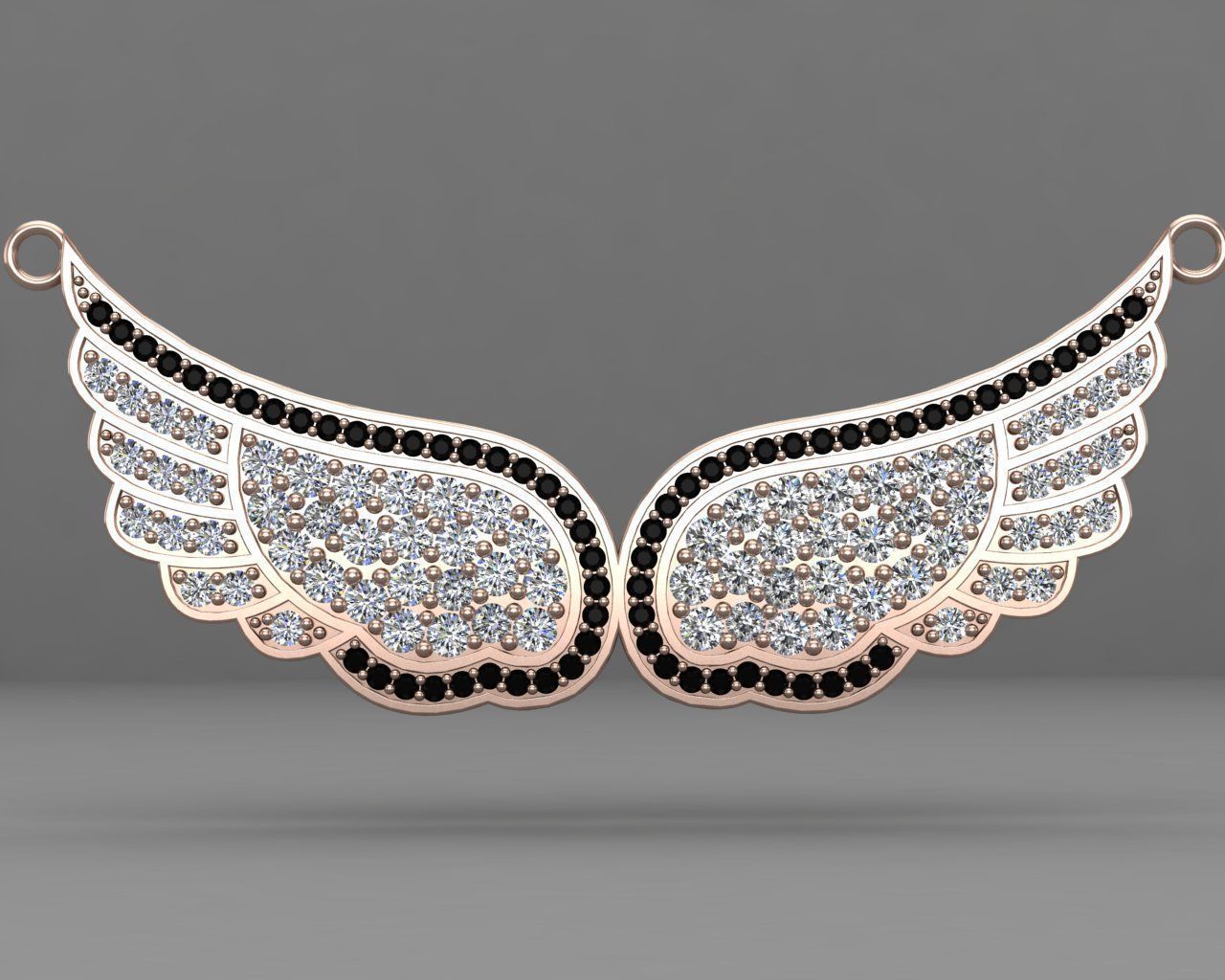 Wings necklace 58-MP 3D print model_9