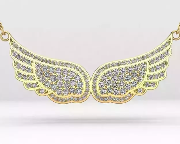 Wings necklace 58-MP 3D print model
